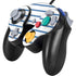 Blue and White Stripes Nintendo GameCube Controller Skin