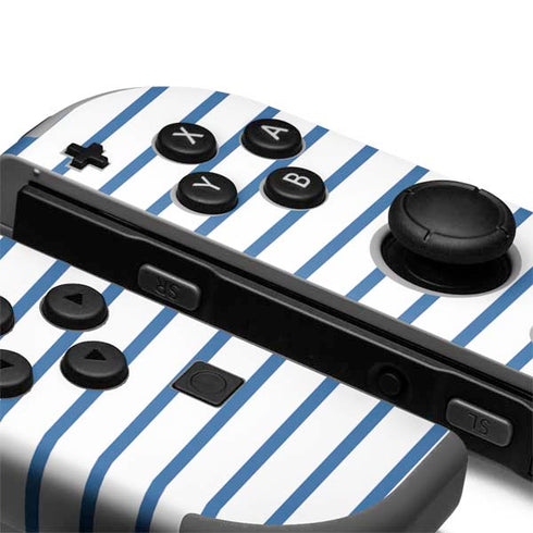 Blue and White Stripes Nintendo Joy-Con (L/R) Controller Skin