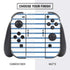 Blue and White Stripes Nintendo Switch Bundle Skin