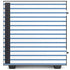 Blue and White Stripes NZXT H510 Compact ATX Mid-Tower Case Skin