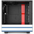 Blue and White Stripes NZXT H510 Compact ATX Mid-Tower Case Skin