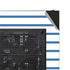 Blue and White Stripes NZXT H510 Compact ATX Mid-Tower Case Skin