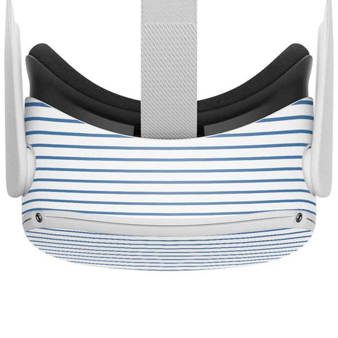 Blue and White Stripes Oculus Quest 2 Skin