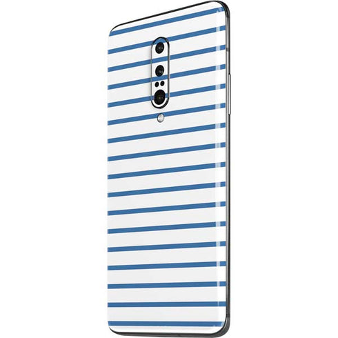 Blue and White Stripes OnePlus 7 Pro Skin