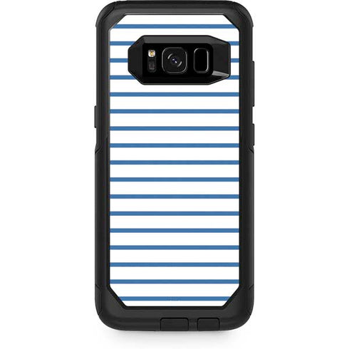 Blue and White Stripes Otterbox Commuter Galaxy Skin