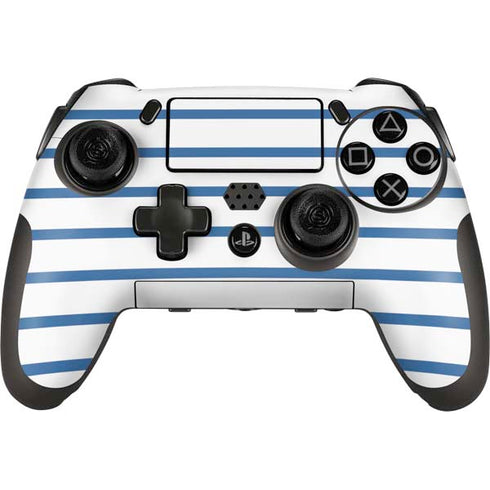 Blue and White Stripes PlayStation Scuf Vantage 2 Controller Skin