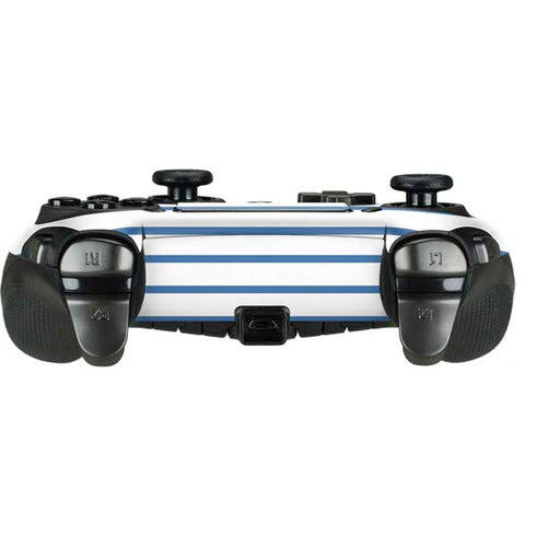 Blue and White Stripes PlayStation Scuf Vantage 2 Controller Skin