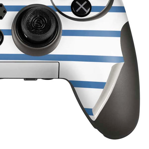 Blue and White Stripes PlayStation Scuf Vantage 2 Controller Skin