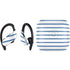 Blue and White Stripes PowerBeats Pro Skin