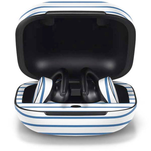 Blue and White Stripes PowerBeats Pro Skin
