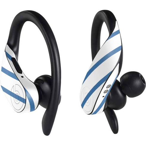 Blue and White Stripes PowerBeats Pro Skin