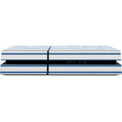 Blue and White Stripes PS4 Console Skin