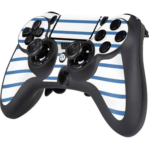 Blue and White Stripes PS4/PC SCUF Impact Controller Skin