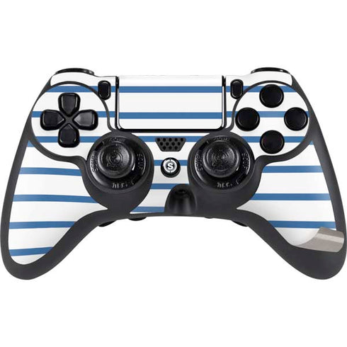Blue and White Stripes PS4/PC SCUF Impact Controller Skin