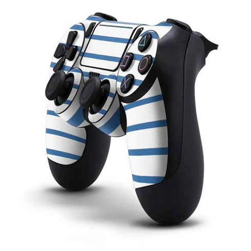 Blue and White Stripes PS4 Pro/Slim Controller Skin