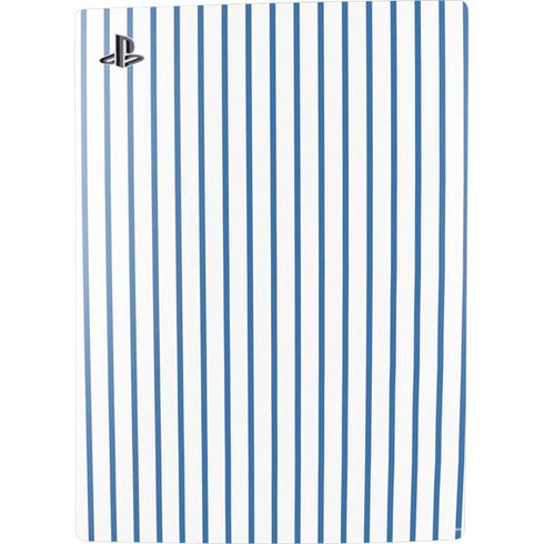 Blue and White Stripes PS5 Console Skin