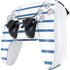 Blue and White Stripes PS5 Controller Skin