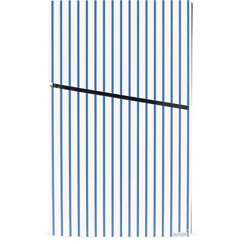 Blue and White Stripes PS5 Slim Digital Edition Bundle Skin