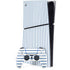 Blue and White Stripes PS5 Slim Digital Edition Console Skin
