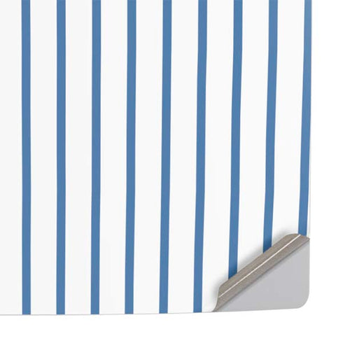 Blue and White Stripes PS5 Slim Digital Edition Console Skin