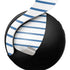 Blue and White Stripes PULSE 3D Wireless Headset for PS5 Skin