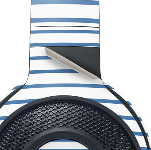 Blue and White Stripes Razer Kraken X Skin