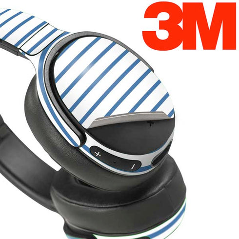 Blue and White Stripes Skullcandy Venue Skin