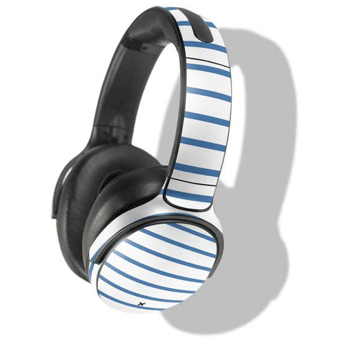 Blue and White Stripes Skullcandy Venue Skin