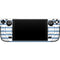 Blue and White Stripes Steam Deck Handheld Gaming Computer Skin