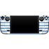 Blue and White Stripes Steam Deck Handheld Gaming Computer Skin