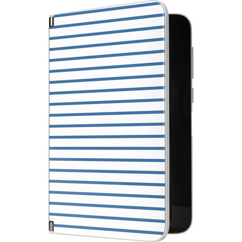Blue and White Stripes Surface Duo Skin