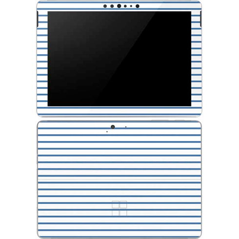 Blue and White Stripes Surface Go Skin