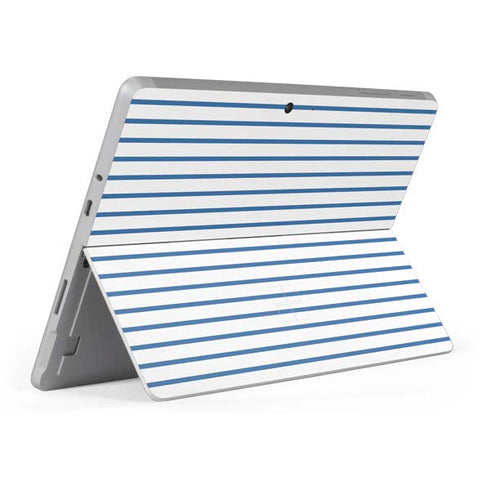 Blue and White Stripes Surface Go Skin