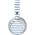 Blue and White Stripes Surface Headphones Skin