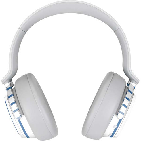 Blue and White Stripes Surface Headphones Skin