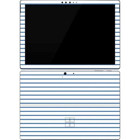 Blue and White Stripes Surface Pro 7 Skin