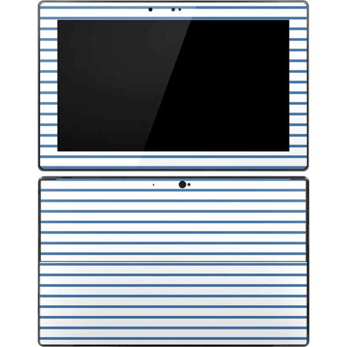 Blue and White Stripes Surface Pro Tablet Skin