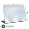 Blue and White Stripes Universal Laptop 16in (13 x 9.4in) Skin
