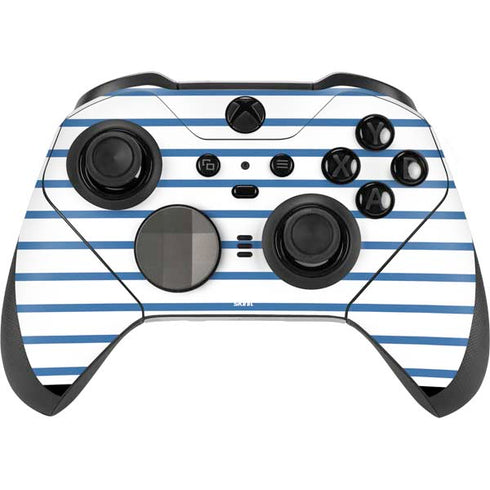 Blue and White Stripes Xbox Elite Wireless Controller Series 2 Skin