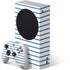 Blue and White Stripes Xbox Series S Bundle Skin