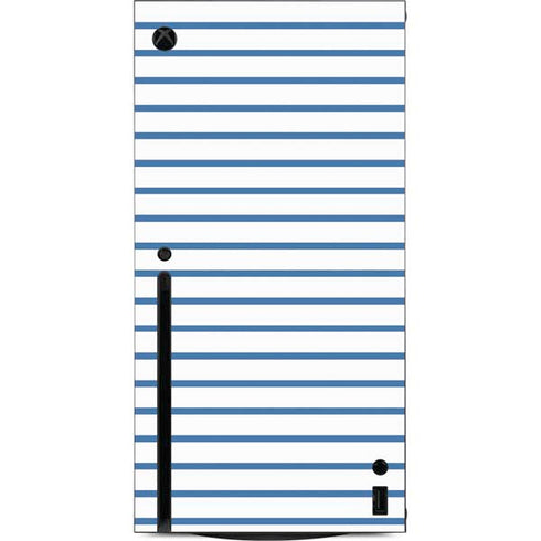 Blue and White Stripes Xbox Series X Console Skin