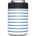 Blue and White Stripes Yeti Colster Can Insulator Skin