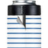 Blue and White Stripes Yeti Colster Can Insulator Skin