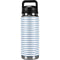 Blue and White Stripes YETI Rambler 26oz Bottle Skin