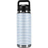 Blue and White Stripes YETI Rambler 26oz Bottle Skin