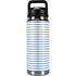 Blue and White Stripes YETI Rambler 26oz Bottle Skin