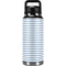 Blue and White Stripes YETI Rambler 36oz Bottle Skin