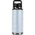 Blue and White Stripes YETI Rambler 36oz Bottle Skin