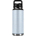 Blue and White Stripes YETI Rambler 36oz Bottle Skin