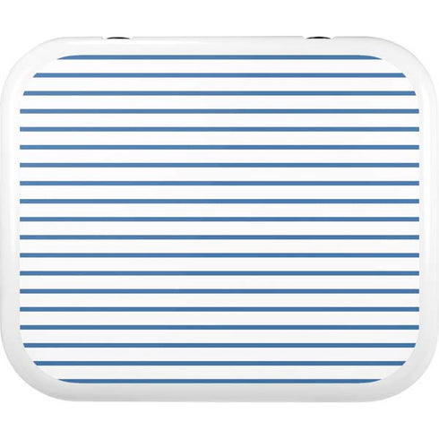 Blue and White Stripes YETI Roadie 24 Hard Cooler Skin
